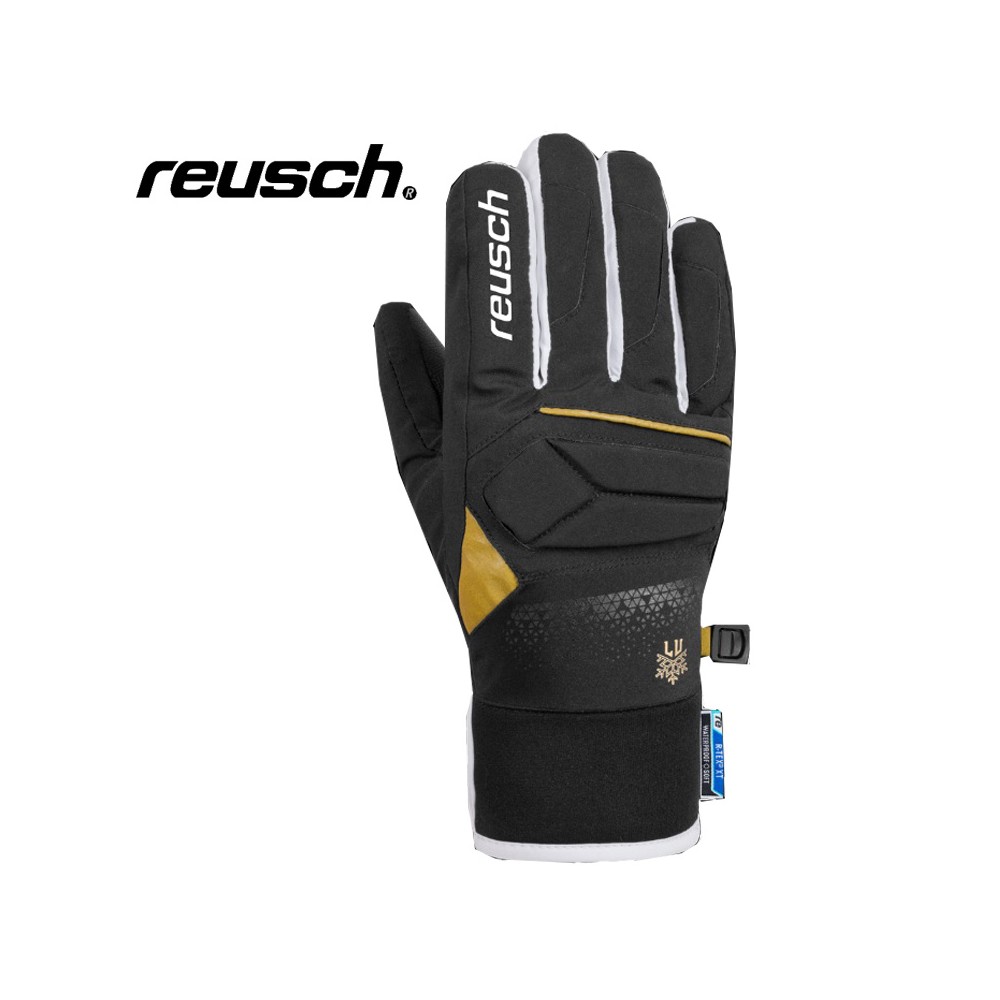 Gants de ski REUSCH Lindsey R-tex Noir / Or Junior