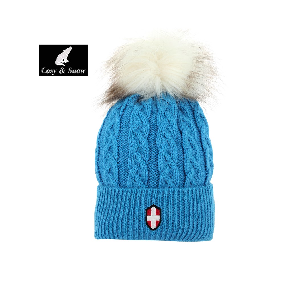 Kilpi Bonnet hiver femme CROCHY-W Bleu - Accessoires textile Bonnets 19,90 €