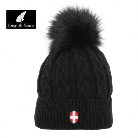 Bonnet de ski COSY & SNOW Steph Noir Unisexe Bonnet de ski COSY & SNOW Steph Noir Unisexe