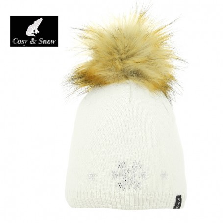 Bonnet de ski COSY & SNOW Tristar Ecru Femme Bonnet de ski COSY & SNOW Tristar Ecru Femme