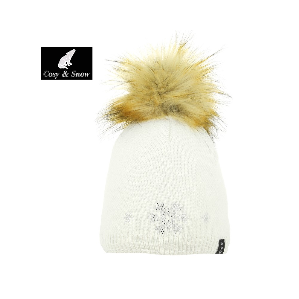 Bonnet de ski COSY & SNOW Tristar Ecru Femme