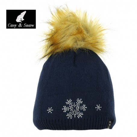 Bonnet de ski COSY & SNOW Tristar Bleu marine Femme