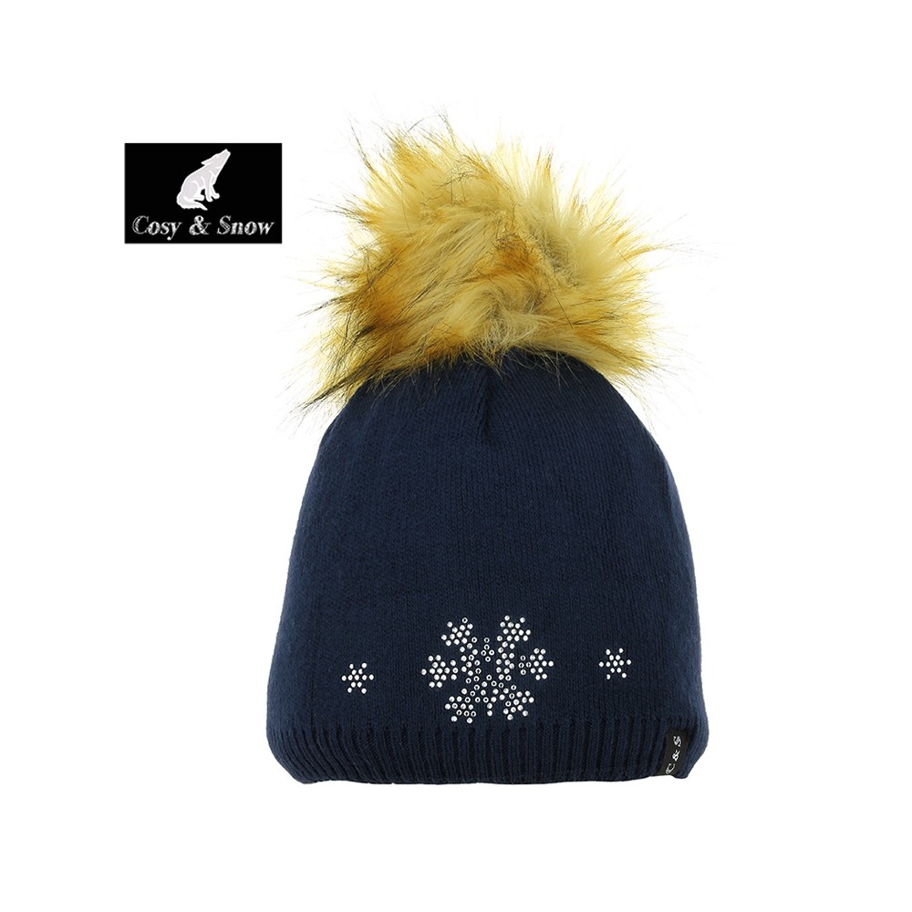 Bonnet de ski COSY & SNOW Tristar Bleu marine Femme