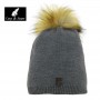 Bonnet tombant Cosy & Snow Angel Gris Femme