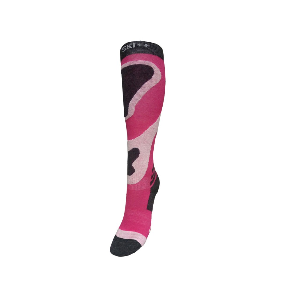 Chaussettes de ski SKI SOCKS Rose / Gris Femme