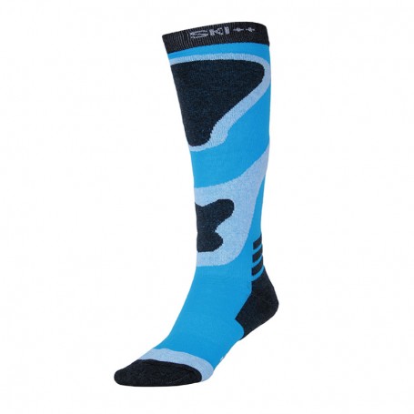 Chaussettes de ski SKI SOCKS Bleu / Noir Junior Chaussettes de ski SKI SOCKS Bleu / Noir Junior
