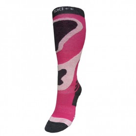 Chaussettes de ski SKI SOCKS Rose / Gris Junior