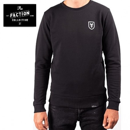 Sweat THE FACTION COLLECTIVE Crew Neck Noir Homme