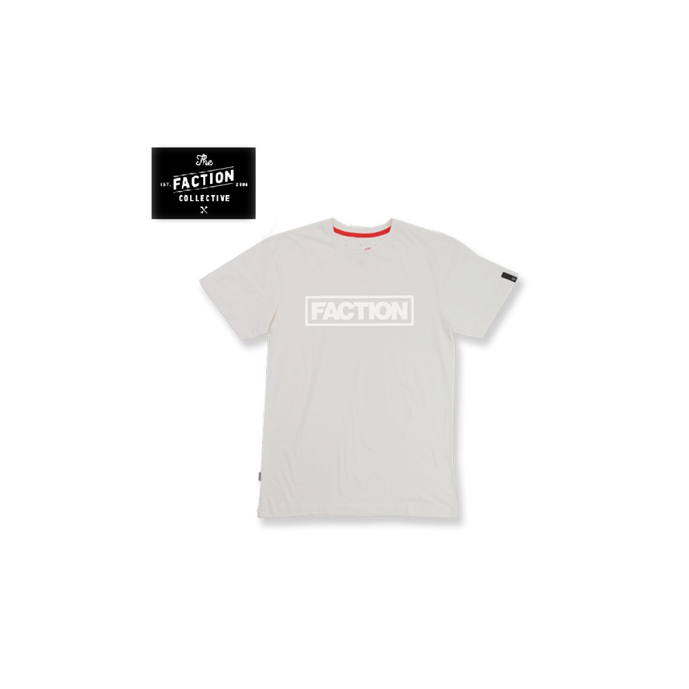 T-shirt THE FACTION COLLECTIVE Tall Logo Blanc Homme