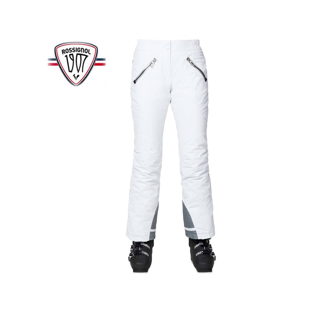 Pantalon de ski ROSSIGNOL Supercorde Blanc Femme