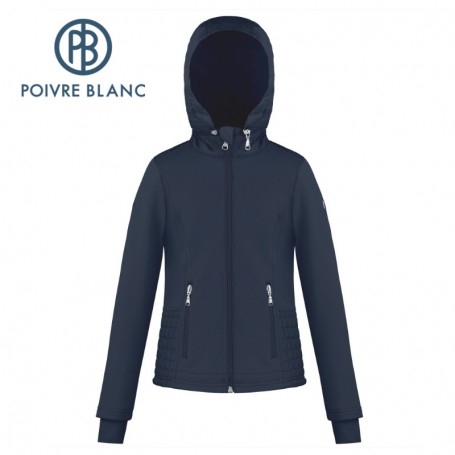 Veste stretch POIVRE BLANC W18-1601 JRGL Blue marine Femme