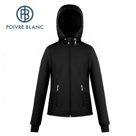 Veste stretch POIVRE BLANC W18-1601 JRGL Noir Fille Veste stretch POIVRE BLANC W18-1601 JRGL Noir Fille
