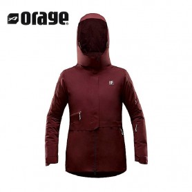 Veste de ski ORAGE Victoria Lie de vin Femme