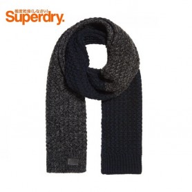 Echarpe SUPERDRY SD Blocks Bleu marine / Gris Homme