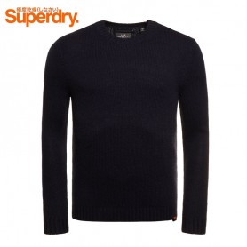 Pull SUPERDRY Arno Crew Bleu marine Homme