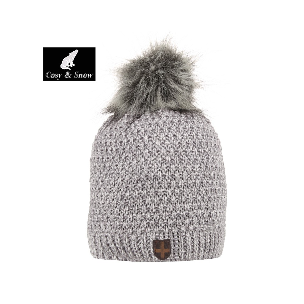 Bonnet de ski COSY & SNOW Nina Gris Chiné Femme