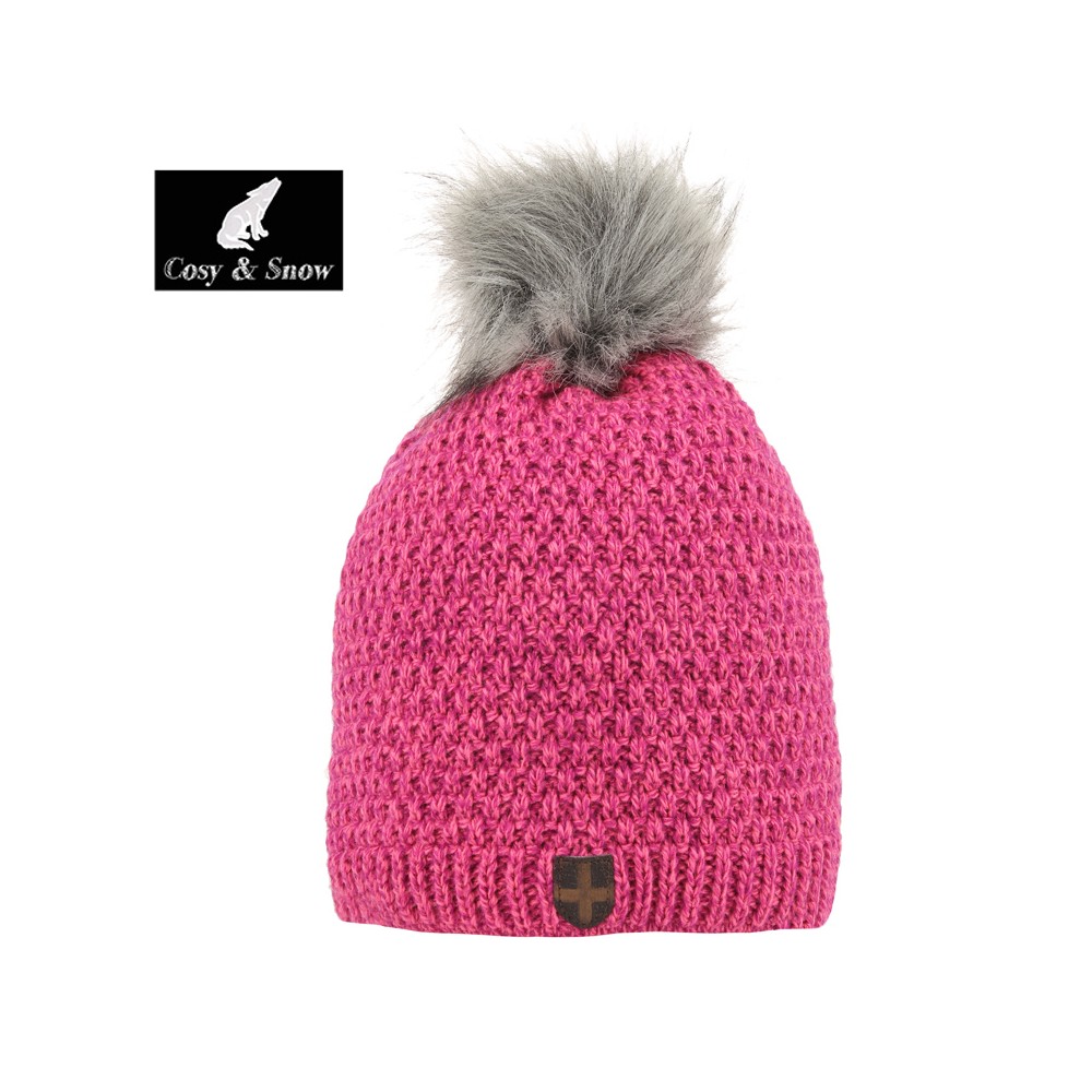 Bonnet de ski COSY & SNOW Nina Framboise Femme