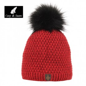 Bonnet de ski COSY & SNOW Nina Rouge Chiné Femme