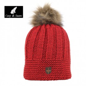 Bonnet de ski COSY & SNOW Brita Rouge Chiné Unisexe