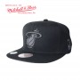 Casquette MITCHELL & NESS Miami Heat Noir Unisexe