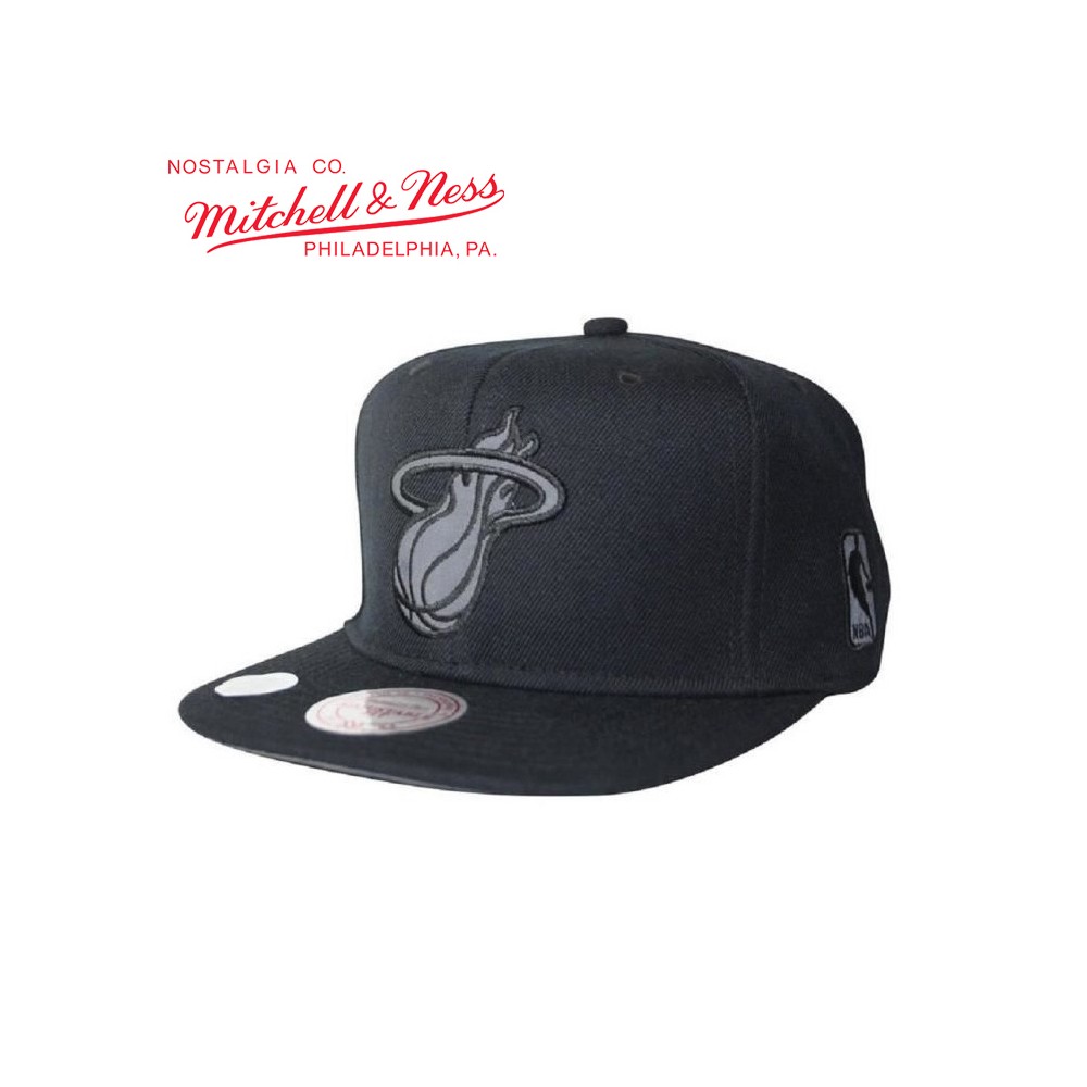 Casquette MITCHELL & NESS Miami Heat Noir Unisexe