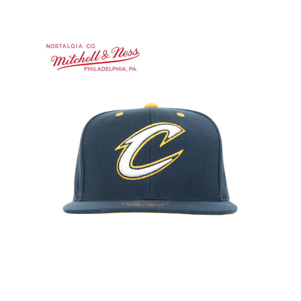 Casquette MITCHELL & NESS Cleveland Cavaliers Bleu Unisexe