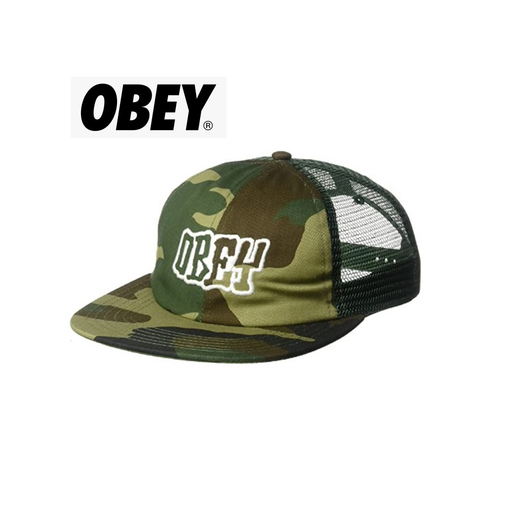 Casquette OBEY Runnin Trucker Camouflage Unisexe