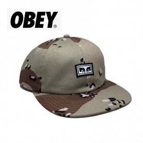 Casquette OBEY Resist 6 panel Choco Unisexe