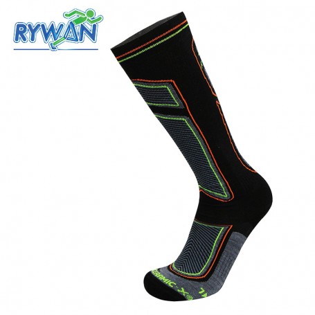 Chaussettes de ski RYWAN Bio-ceramic Noir / Gris Unisexe