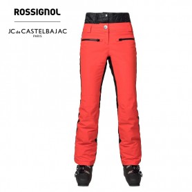 Pantalon de ski ROSSIGNOL JCC Yurock Rouge Orangé Femme