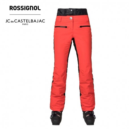Pantalon de ski ROSSIGNOL JCC Yurock Rouge Orangé Femme Pantalon de ski ROSSIGNOL JCC Yurock Rouge Orangé Femme