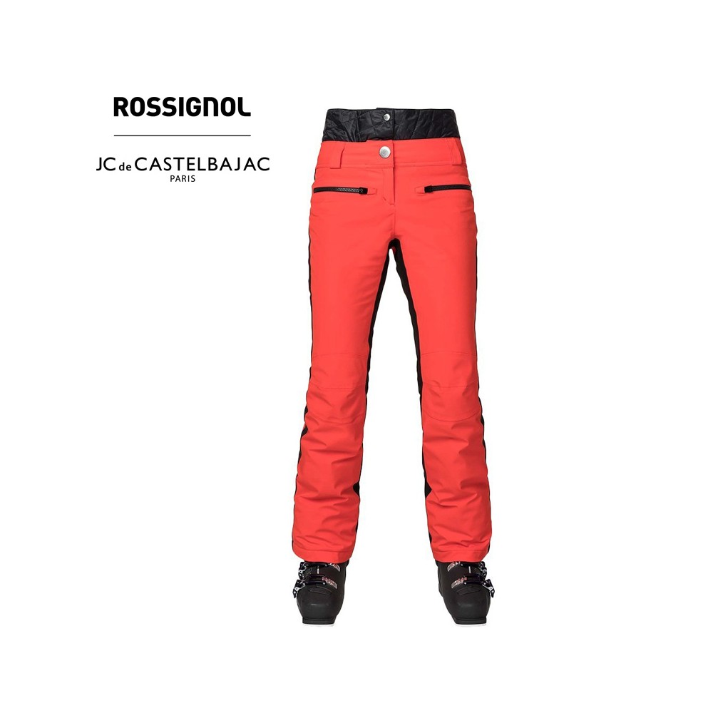 Pantalon de ski ROSSIGNOL JCC Yurock Rouge Orangé Femme