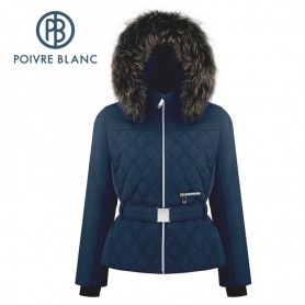 Veste de ski POIVRE BLANC W19-1003 WO/B Bleu marine Femme