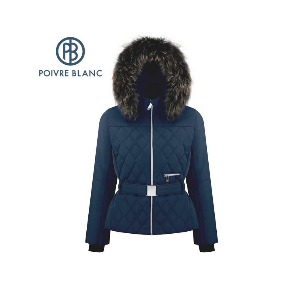 Veste de ski POIVRE BLANC W19-1003 WO/B Bleu marine Femme