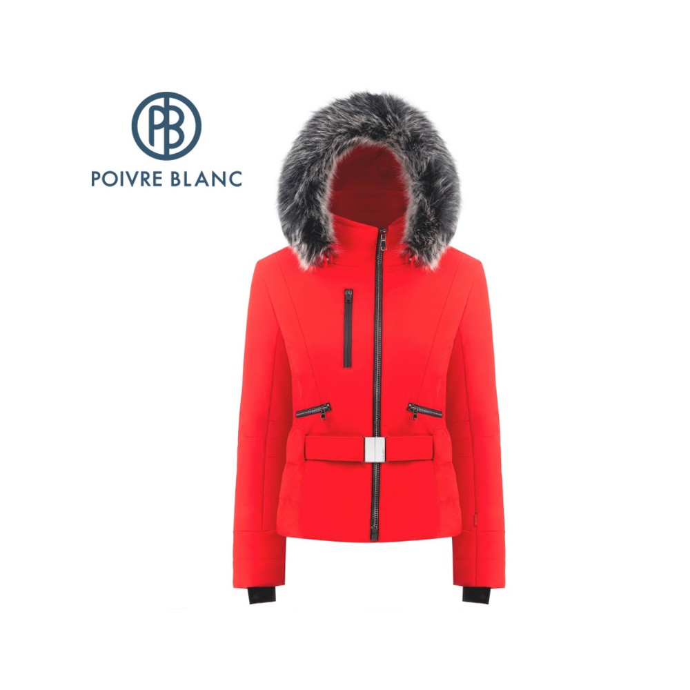 Rouge Poivre Blanc Femme Veste De Ski/Snow Ski Jacket 1003 Scarlet Red 5 Femme 