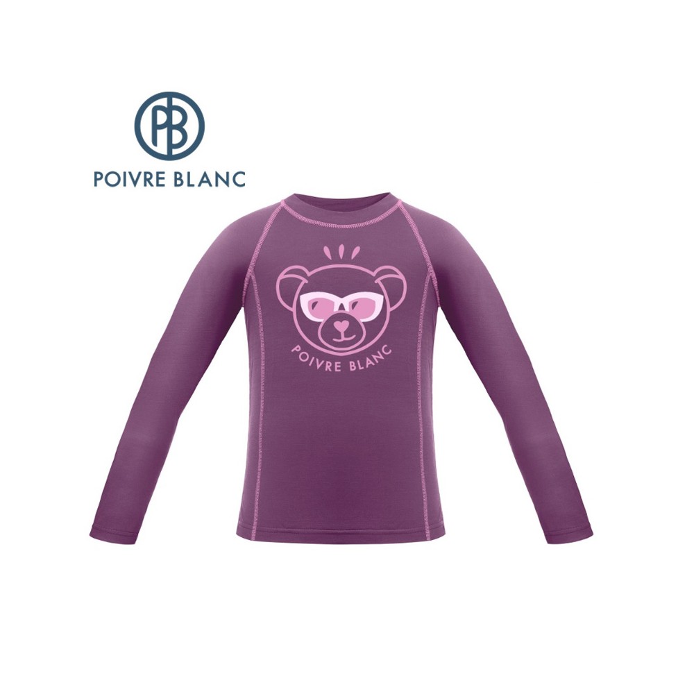 Maillot merinos POIVRE BLANC W19-1840 BBUX Violet BB Junior