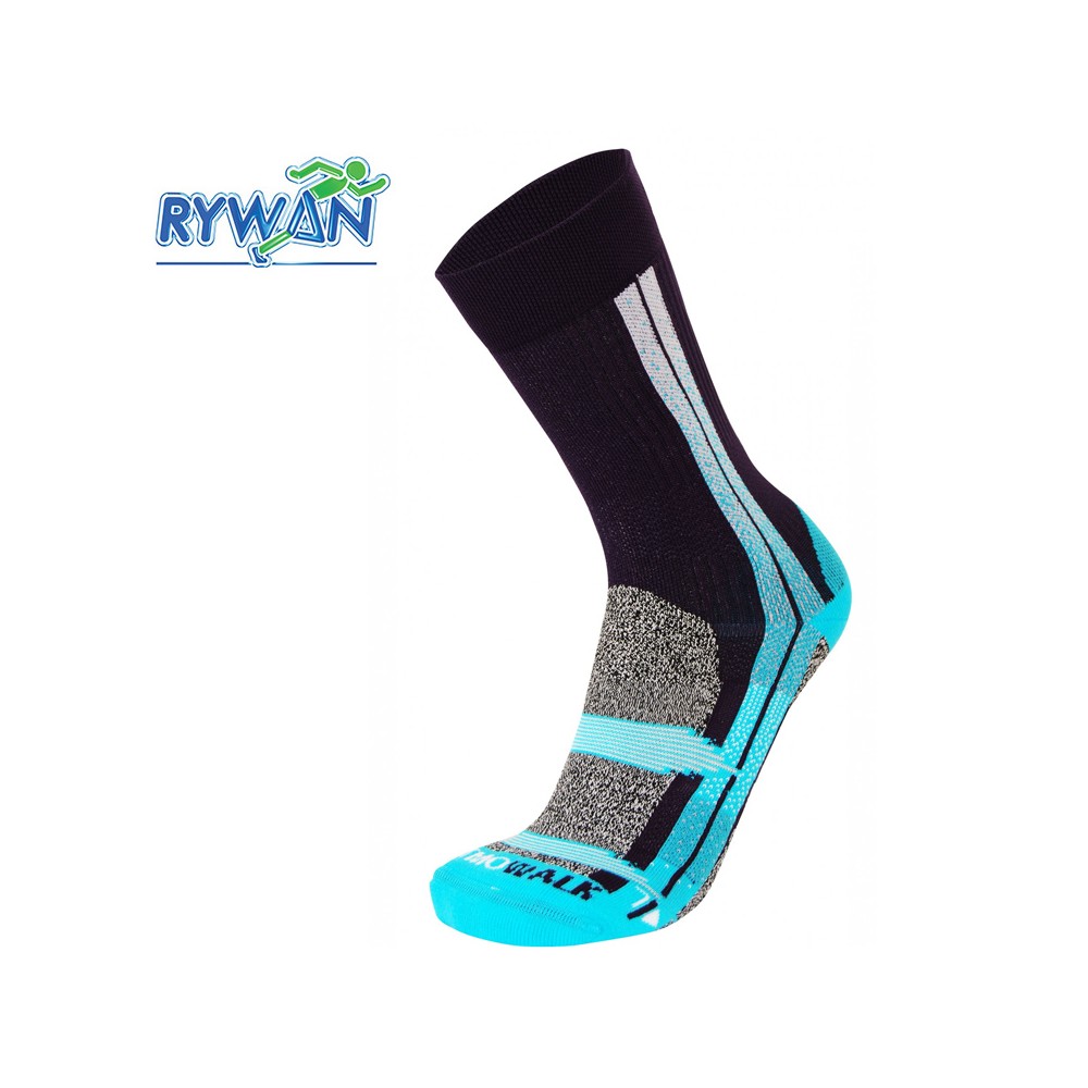 Chaussettes de ski RYWAN Atmo Walk Noir / Bleu Femme