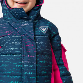 Doudoune de ski ROSSIGNOL Kid Flocon Bleu / Rose Bébé