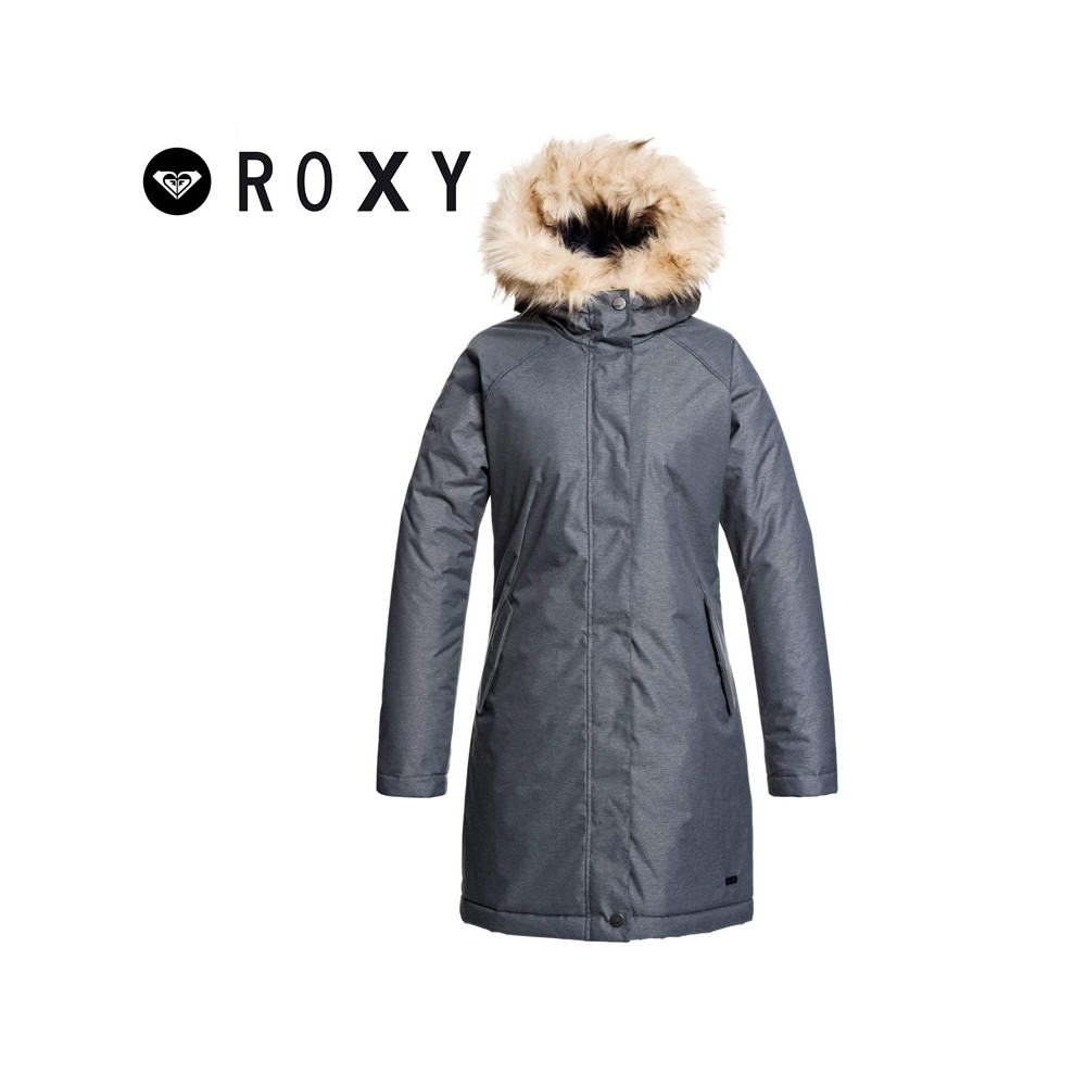 parka grise femme