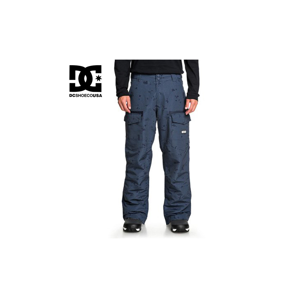 Pantalon de ski DC SHOES Code Bleu à carreaux Homme