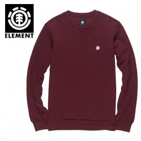 Sweat ELEMENT Cornell Classic Crew Lie de vin Homme