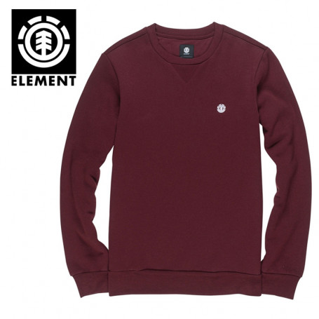 Sweat ELEMENT Cornell Classic Crew Lie de vin Homme Sweat ELEMENT Cornell Classic Crew Lie de vin Homme