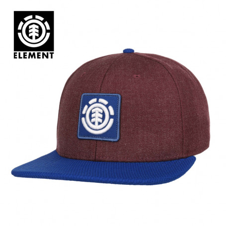 Casquette ELEMENT United Lie de vin / Bleu Unisexe