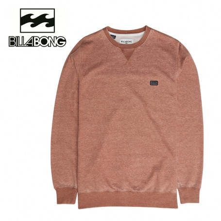 Sweat BILLABONG All Day Washed Crew Cuivre Homme