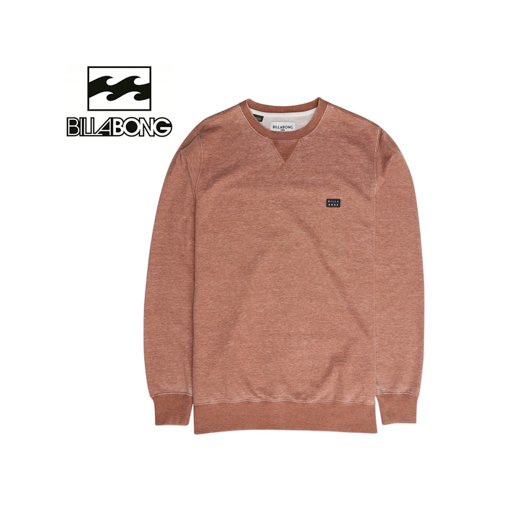 Sweat BILLABONG All Day Washed Crew Cuivre Homme
