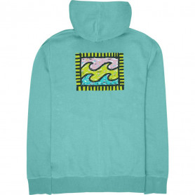 Sweat à capuche BILLABONG Archfire Hood Bleu vert Homme