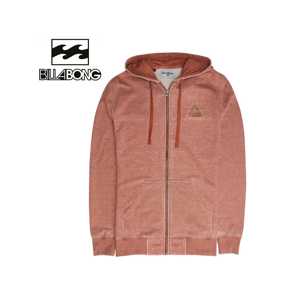 Sweat  zippé à capuche BILLABONG Curved ZH Noisette Homme