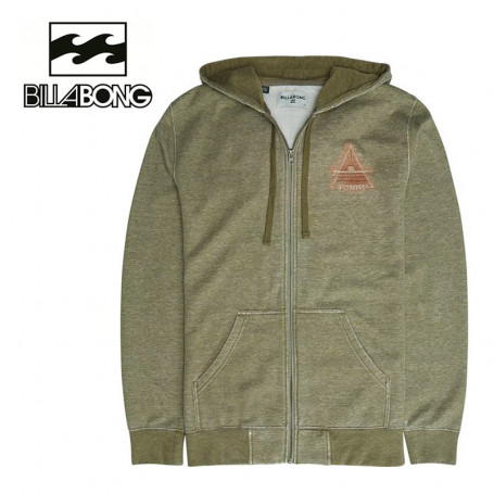 Sweat  zippé à capuche BILLABONG Curved ZH Vert Homme