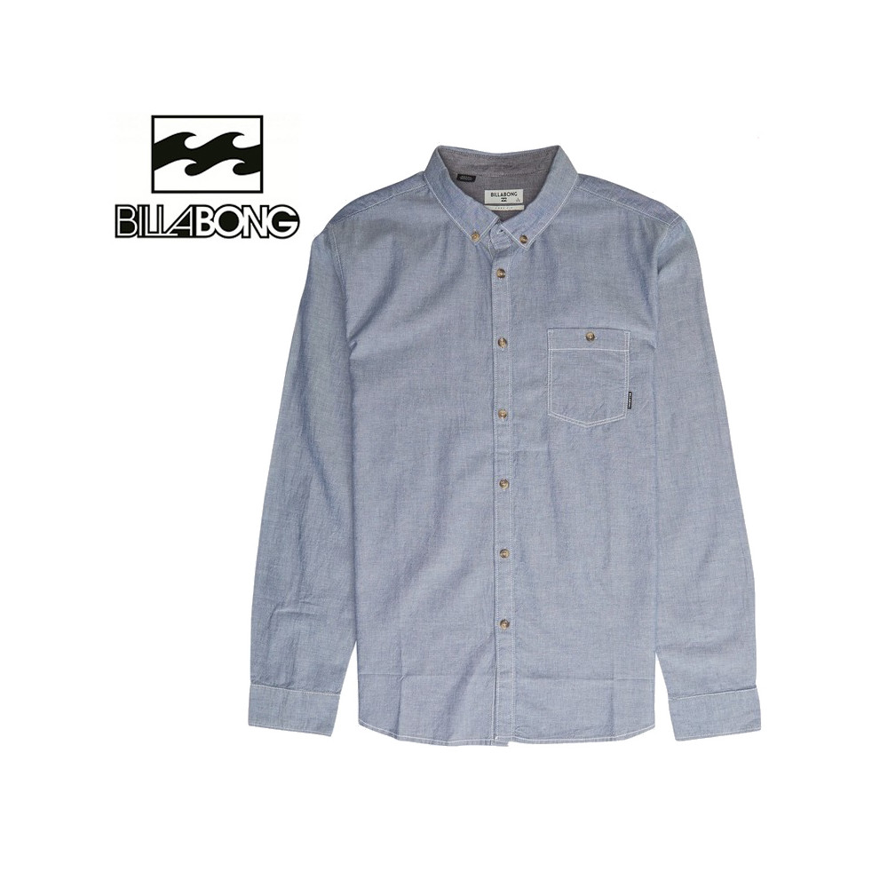 Chemise BILLABONG All Day Chambray Gris Homme