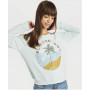 Sweat BILLABONG Laguna Beach Bleu ciel Femme